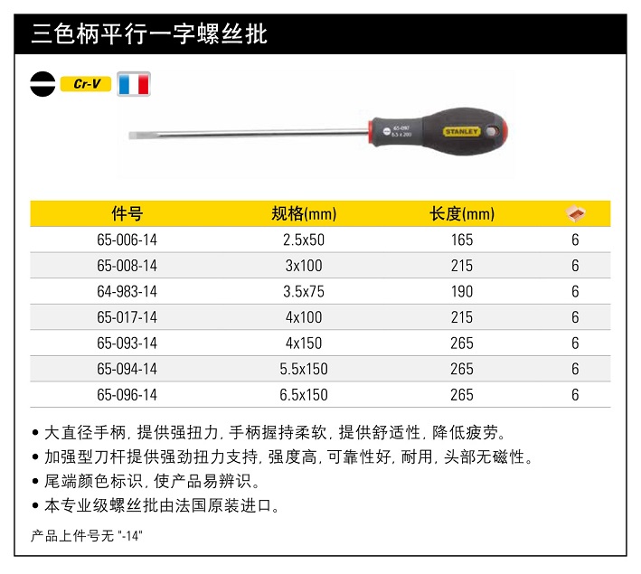 史丹利三色柄平行一字螺絲批4.jpg150mm.jpg
